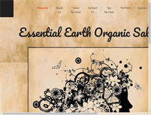 Tablet Screenshot of essentialearthorganicsalon.com